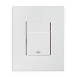 Grohe Plaque de commande Cosmo pour WC, 156 x 197 mm, montage vertical ou horizontal, blanc: 38732SH0