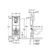 Grohe Rapid SL bâti-support pour cuvette WC suspendue avec réservoir GD2: 38675001