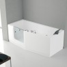 Novellini  iris baignoire à porte  160x70 gauche whirpool avec télécommande touch screen   1 tablier finition chrome: IRI316070T