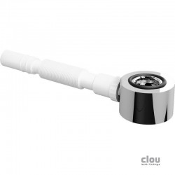 clou Siphon meublaire, chrome, avec tube d'évacuation flexible: CL/06.53021