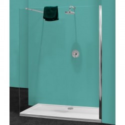 Paroi de douche Perlo 140 6mm transparent | Banio salle de bain