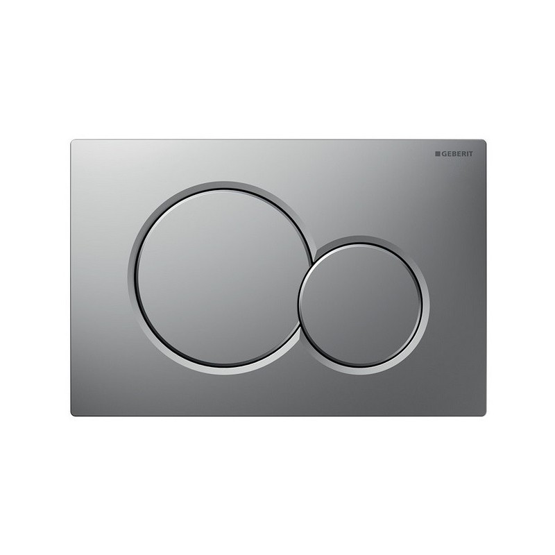 Geberit Sigma01 Plaque de commande avec 2 touches - Chrome mat | Banio
