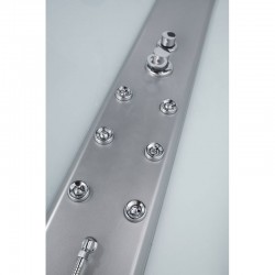 Cabine de Douche complète Daria 80x110x215 cm avec profils blanc | Banio