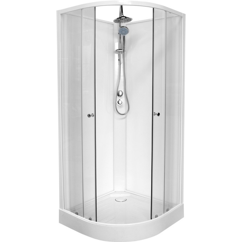 Banio Design-Lu cabine de douche complet quart de rond 90x90x222,5 cm | Banio