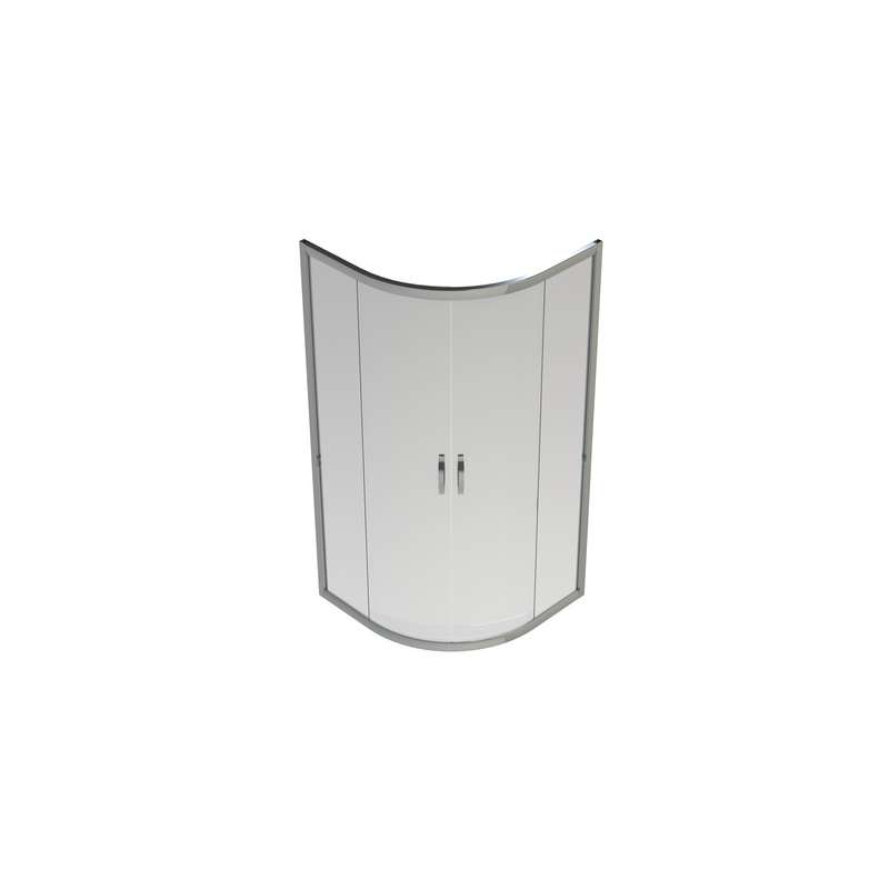 Banio-Belu quart de rond accès d'angle avec portes coulissantes 80x80x190cm | Banio