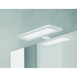 Eclairage LED Banio-Nikita pour armoire/miroir Blanc/Acier - 10W, 1870Lm