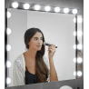 Eclairage LED Banio-Hollywood pour miroir Noir/Chrome - Largeur 60cm, 5W, 1450Lm