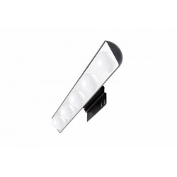 Eclairage LED Banio-Hollywood pour miroir Noir/Chrome - Largeur 60cm, 5W, 1450Lm