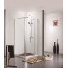 Porte de douche avec paroi de douche Banio-Urian Chromé - 120x90 cm