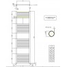 Radiateur Sèche-serviette 180x40 cm chauffage centrale blanc - Banio
