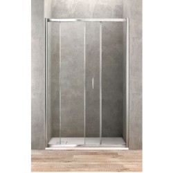 Porte de douche coulissante de 100 cm de large - Banio salle de bain