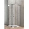 Ponsi Paroi de douche carré avec porte coulissante 70x70 cm - Banio