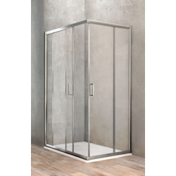 Ponsi Paroi de douche rectangulaire avec porte coulissante 70x100 cm