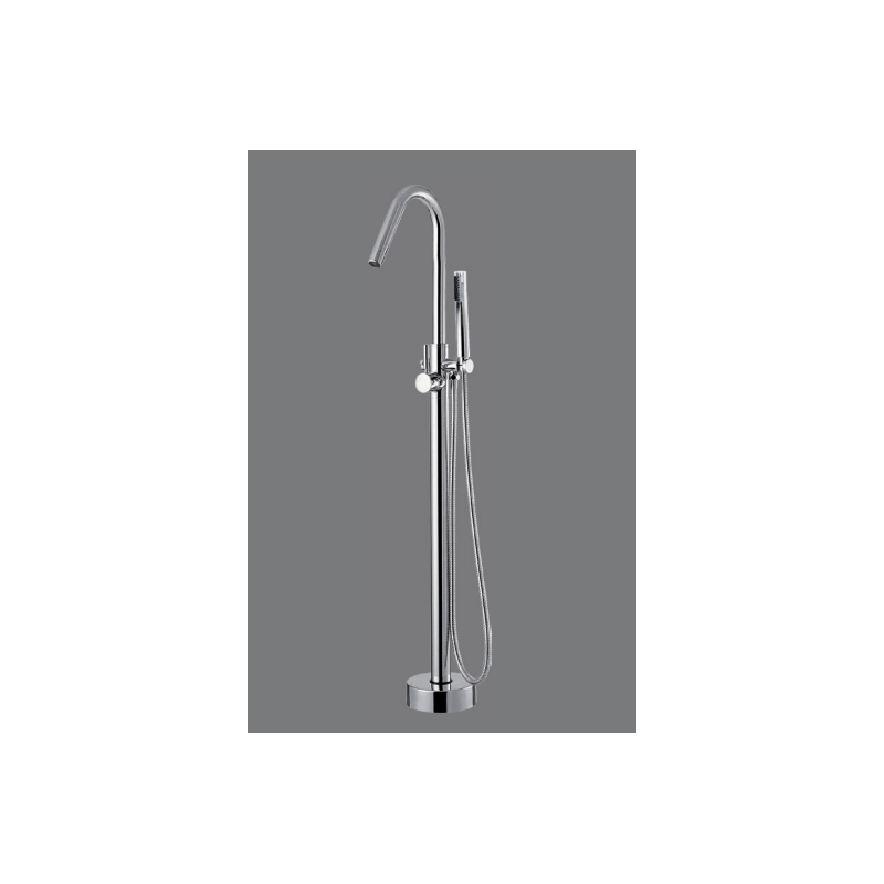 Design Malto mitigeur sur pied pour bain - Chrome | Banio salle de bain