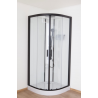 Banio Pedra Cabine de douche 90x90x200 cm - Noir/Blanc | Banio salle de bain