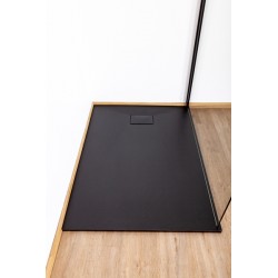 Banio Moba Receveur de douche en SMC 160x90 cm - Noir mat | Banio