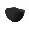 Geberit Pack Systemfix Banio Design wc suspendu noir mat et touche Noir | Banio