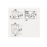 Banio wc suspendu design sans bidet - Blanc mat | Banio salle de bain