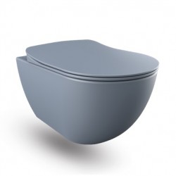 Banio wc suspendu rimless avec fonction bidet - Basalt (gris) mat