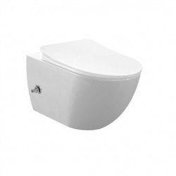 Banio Design wc suspendu avec bidet et avec robinet d'eau froide - Blanc | Banio