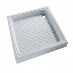 Banio receveur de douche acrylique carré blanc 80x80x15cm