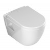 Geberit Duofix pack WC suspendu Banio design avec abattant soft-close et plaque de commande blanche