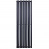 Banio radiateur ovale design vertical simple - 180x59cm 988w noir mat