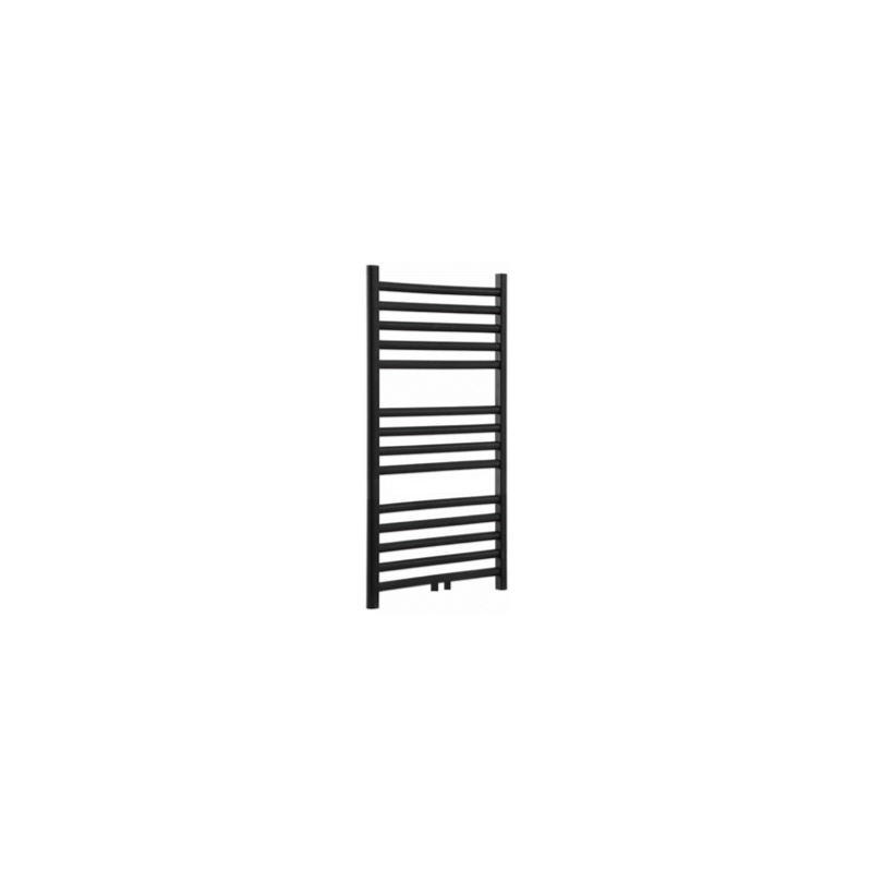 Banio Radiateur sèche-serviettes raccordement central 110*60cm - Noir mat brossé | Banio