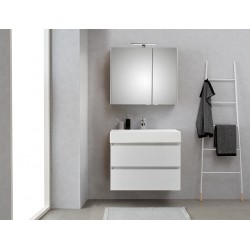 Pelipal meuble de salle de bain avec armoire miroir Bali80 - blanc