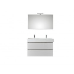 Pelipal meuble de salle de bain avec miroir Bali100 - blanc