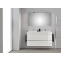 Pelipal meuble de salle de bain avec miroir Bali120 - blanc