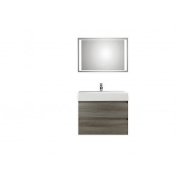 Pelipal meuble de salle de bain avec miroir de luxe Bali81 - graphite