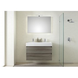 Pelipal meuble de salle de bain avec miroir Bali101 - graphite