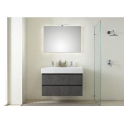 Pelipal meuble de salle de bain avec miroir Bali101 - gris foncé