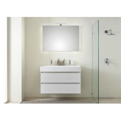 Pelipal meuble de salle de bain avec miroir Bali101 - blanc