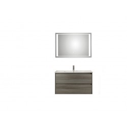 Pelipal meuble de salle de bain avec miroir de luxe Calypsos90 - graphite