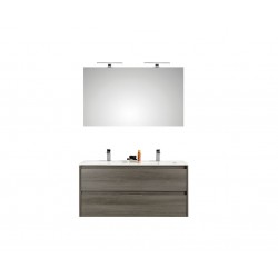 Pelipal meuble de salle de bain avec miroir Calypsos120 - graphite