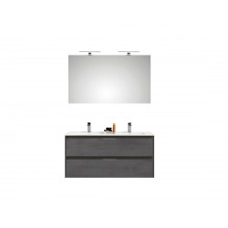 Pelipal meuble de salle de bain avec miroir Calypsos120 - gris foncé