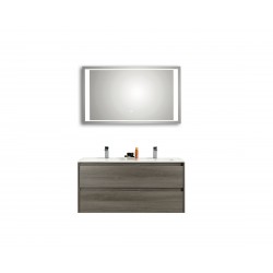 Pelipal meuble de salle de bain avec miroir de luxe Calypsos120 - graphite