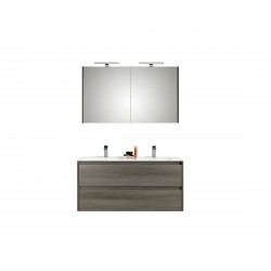 Pelipal meuble de salle de bain avec armoire miroir Calypsos120 - graphite