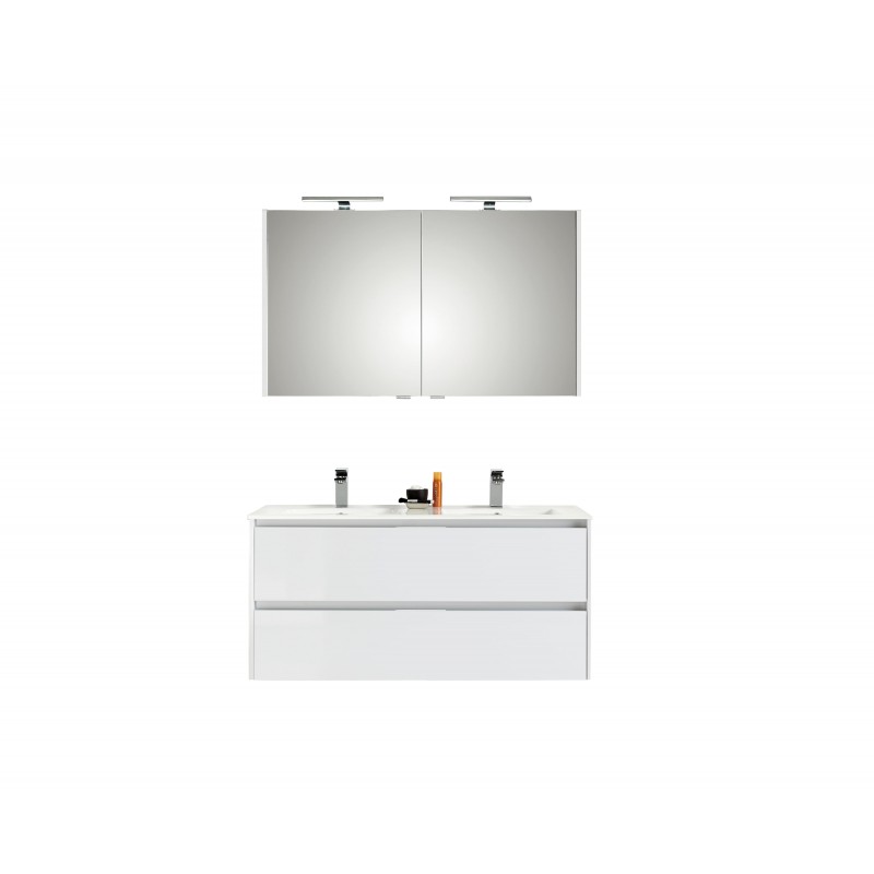 Pelipal meuble de salle de bain avec armoire miroir Calypsos120 - blanc