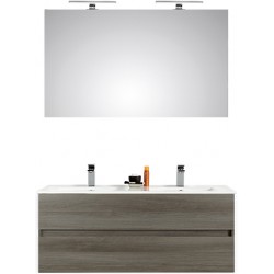 Pelipal meuble de salle de bain avec miroir Cento120 - graphite