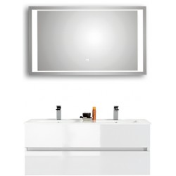 Pelipal meuble de salle de bain avec miroir de luxe Cento120 - blanc