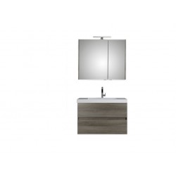Pelipal meuble de salle de bain avec armoire miroir Cubic90 - graphite