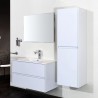 Banio meuble de salle de bain avec miroir Hayat 80cm - blanc