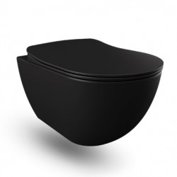 Geberit Duofix Pack WC autoportant avec cuvette suspendu rimless design noir mat et touche noir mat