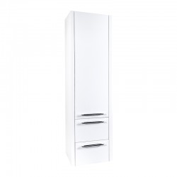 armoire méga colonne 165cm blanc brillant