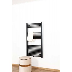 Radiateur Dori sèche-serviette design 120x60cm noir mat 524watt