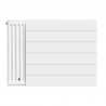 Banio panneau face lisse avec ligne pour radiateur en acier blanc avec ligne 600x400