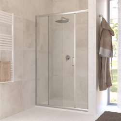 Porte de douche coulissante de 100 cm de large - Banio salle de bain